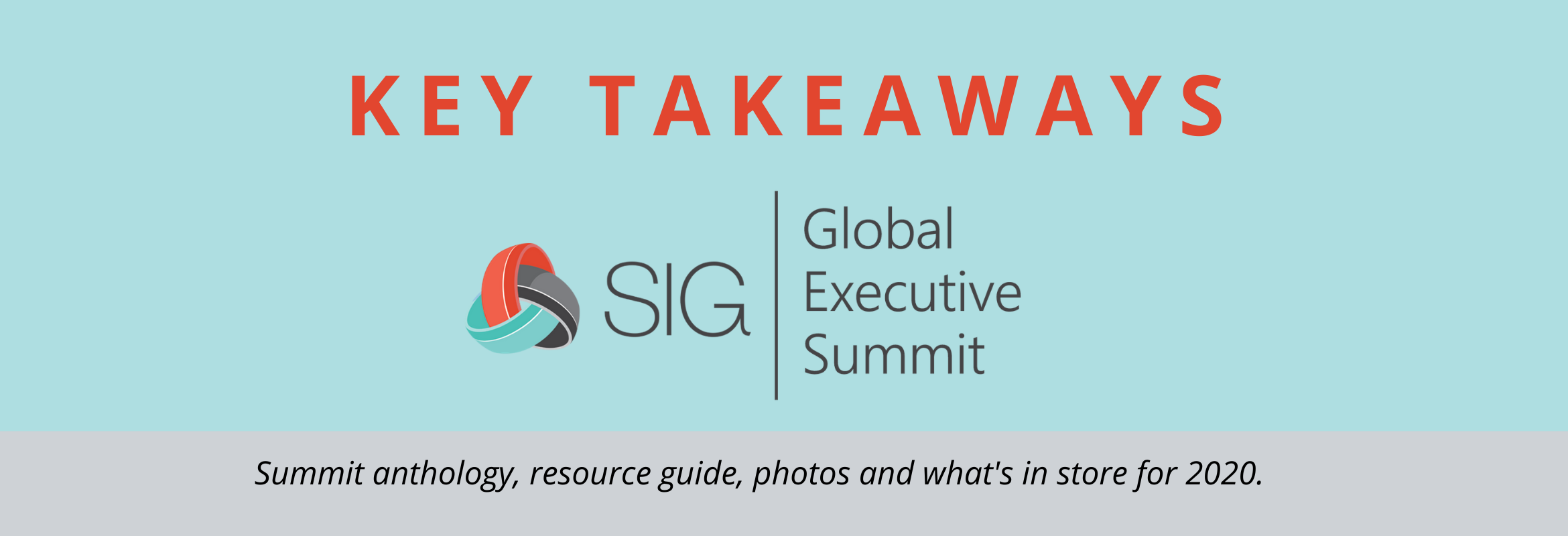 Key takeaways and resources for sourcing and procurement professionals from SIG's Fall Global Executive Summit